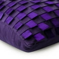 thumbnail image 5 of The HomeCentric Pillow Cover Pack of 2 20x20 inch (50x50 cm) Purple Luxury Purple Cushion Cover Pintucks Ribbon Loops Pillow Cover Modern Throw Pillow Cover Square Faux Suede Pillow - Purple Harmony, 5 of 10