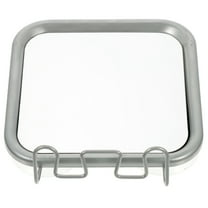 BESTYASH Suction Cup Anti Fog Wall Hanging Silver Shaving Mirror for Modern Bathroom Shower