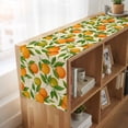 thumbnail image 6 of Table Runners 70 Inches Long Dress Scarves, Green Orange Farmhouse Coffee/Dining/Kitchen Table Decor, Holiday Table Runner, Summer Botanical Leaves Watercolor 13x70 Inch, 6 of 9
