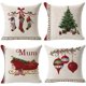 thumbnail image 1 of Juego de 4 fundas de almohada navideñas, fundas de almohada decorativas de lino y algodón, regalo de Navidad kaili Sencillez, 1 of 5