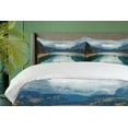 thumbnail image 4 of Ambesonne Mountain Duvet Cover Set, Alpine Lake Sky Forest, 2-Calking, Blue Green Grey, 4 of 7