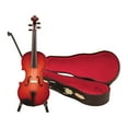 thumbnail image 2 of Violín en miniatura de madera, figura de violín, regalo de cumpleaños creativo y sencillo para el hogar. 20 centímetros, 2 of 9