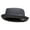 Charcoal, variant on Big Size Wool Upbrim Pork Pie Fedora - Camel 2XL-3XL