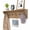 Natural, variant on Furnibear Wall Mounted 31.5 inch Wooden Coat and Hat Rack with Top Shelf and 6 Hooks for Hats Towels Purses and Robes, Natural