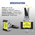 thumbnail image 6 of Nilight 2PCS Blue LED Toggle Switch 12V 30A 3 Pin SPST ON Off Heavy Duty Metal Toggle Switch with 14AWG Wire for Car Truck Boat Marine Racing Dash, 6 of 9