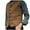 Brown, variant on Men's Laple Collar Vests Vintage Suit Sleeveless Waistcoat Button Up Jacket For Wedding Groomsmen
