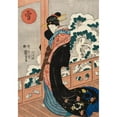 thumbnail image 3 of Utagawa Kuniyoshi 18x24 Black Modern Framed Museum Art Print Titled - Snow; Beauty on a Veranda (Mid-19th Century), 3 of 5