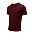 thumbnail image 5 of Aofany Men's Plus Size Shirts Short Sleeve Casual Slim Workout Tops Fitness Athletic Sports Blouse, 5 of 6