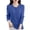 Blue, variant on Womens Knitted Cardigan Long Sleeve Crew Neck Button down Sweater Casual Fall Comfy Basic Plain Tops