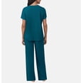 thumbnail image 2 of Carole Hochman Midnight Women's 3-piece PJ Set Teal XXL, 2 of 2