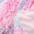 thumbnail image 5 of Tie Dyed Plush Blanket Winter Double-Layer Gift Blanket Sofa Rainbow Blanket, 5 of 5