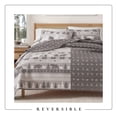 thumbnail image 5 of Lodge Quilt Set - Lightweight, Soft, All-Season - 2-Piece Reversible Rustic Bedding Set (Twin / Twin XL, Rustic Landscape Grey), 5 of 6