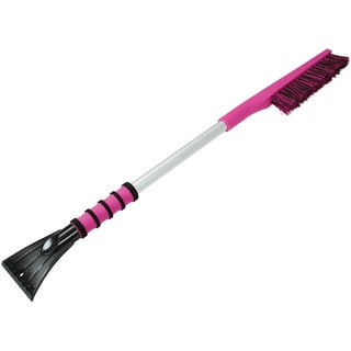 Mallory S30-886PKUS Snow Brush & Ice Scraper with Foam Grip, Pink