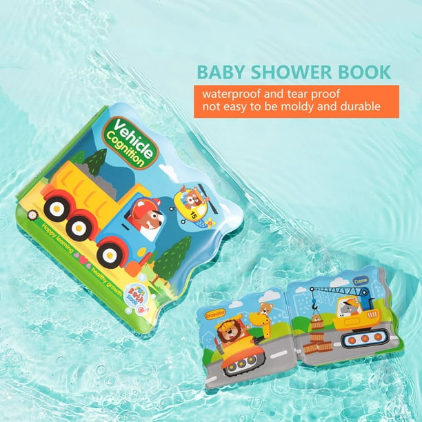 Juguete de Ducha Infantil Libro de Baño de bebé a Prueba de Rasgaduras con Patrones Coloridos para la Hora del Baño Juguetes de Educación Temprana ANGGREK Otros