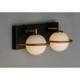 thumbnail image 3 of Maxim 21602SWBKGLD 13 in. Revolve Black & Gold LED Bath Vanity Wall Light, 3 of 4