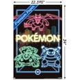 thumbnail image 3 of Pokémon - Neon Group Wall Poster with Push Pins, 22.375" x 34", 3 of 3