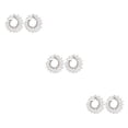 thumbnail image 1 of Minnieouse 1 par de pendientes de cristal para mujer, joyería de moda para boda, accesorios de regalo personalizados para madre e hija, plata Type1 NO1 Minnieouse CBP227472, 1 of 6