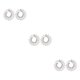 thumbnail image 1 of Minnieouse 1 par de pendientes de cristal para mujer, joyería de moda para boda, accesorios de regalo personalizados para madre e hija, plata Type1 NO1 Minnieouse CBP227472, 1 of 6