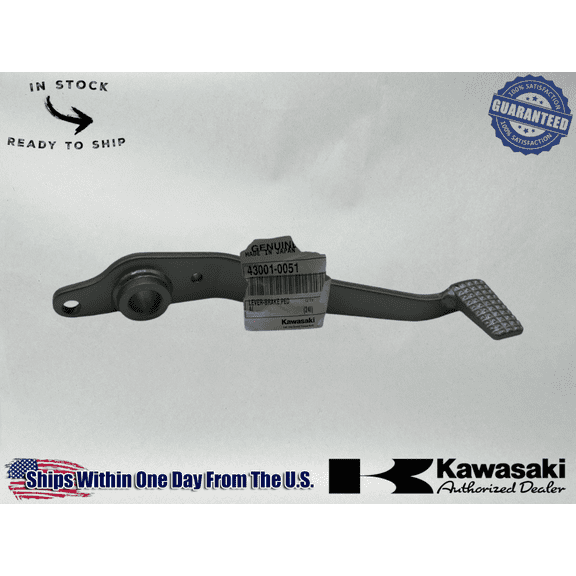 Kawasaki Genuine OEM 2006-08 NINJA 650R BRAKE PEDAL LEVER 43001-0051