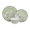 thumbnail image 3 of 222 Fifth Adelaide Porcelain 12-Piece Dinnerware Set, Green Plates, Bowls, 3 of 8