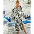 thumbnail image 3 of EDOLYNSA Plus Size Kaftan Dresses for Women Print Swimwear Cover up Beach Caftan Robe Maxi Loungewear, 3 of 6