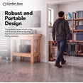 thumbnail image 3 of Comfort Zone Milkhouse Style Utility Space Heater with Thermostat, Black, 3 of 9