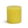 Jeco CPC-021 3 x 3" Yellow Citronella Pillar Candle