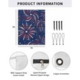 thumbnail image 2 of 4th of July RV Awning Sun Shade Screen 9'X7' Red White and Blue Mesh Sunscreen Patriotic Star Fireworks Awning Shade Screen with Zipper UV Blocker Completed Kits for RV Motorhome Camper, 2 of 7