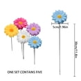 thumbnail image 3 of 5 paquetes de margaritas artificiales Fiudx flores silvestres para exteriores plantas colgantes, 3 of 7