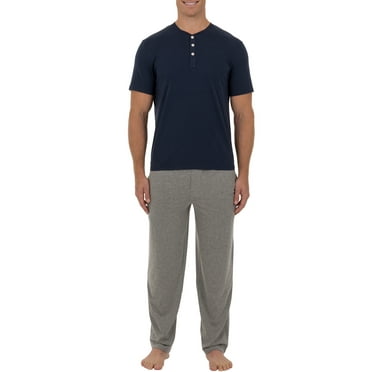 Fruit of the Loom Men's Jersey knit Top and Pant 2 piece Set