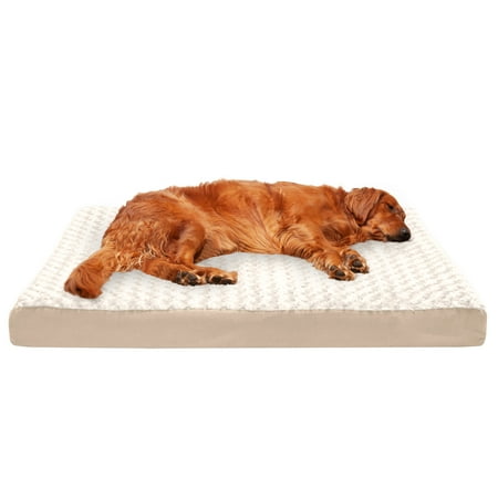 UPC: 0815181022594 | FurHaven Pet Products Ultra Plush Deluxe Memory Foam Pet Bed for Dogs & Cats – Cream  Jumbo