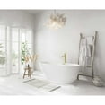 thumbnail image 3 of Elegant Kitchen & Bath BT30259GW-BGD 59 in. Bathtub, Glossy White with Brushed Gold Trim, 3 of 8