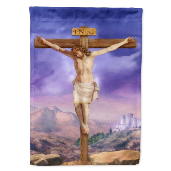 Easter Jesus Crucifixion Garden Flag