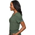 thumbnail image 4 of Med Couture Touch Scrubs Top For Women V-Neck Tuck In MC7448, 4 of 6