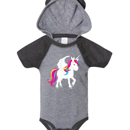 

Inktastic Rainbow Unicorn with Wings Gift Baby Girl Bodysuit