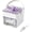 Purple, variant on Ice Cube Maker with Easy Press Lid, Compact Portable Ice Cube Container with Storage Box for Freezer, Press-type Ices Cubes Trays with Handle, Space-Saving Small Ice Bucket, for RV, Office, Home