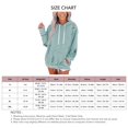 thumbnail image 4 of Sudadera con Capucha de Manga Larga Sudadera Informal y cómoda para Mujer con Bolsillo para el hogar, Viajes, Oficina, Compras, Azul Oscuro XL, 4 of 6