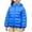 Blue, variant on Children's Lightweight Down Jacket Fashion Solid Color Long Sleeve Casual Sports Warm Thick Down Jackets with Zipper 4-13Y Boys Winter Coat