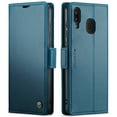 thumbnail image 2 of CaseMe Funda de Cuero For Samsung Galaxy A20/A30 con Bloqueo RFID, para Samsung A20/A30, Funda para Mujer y Hombre, Tarjetero con Cierre Magnético, Funda Tipo Folio For Samsung Galaxy A20/A30, Azul, 2 of 11