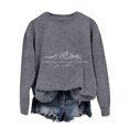 thumbnail image 3 of Mode Femme Mignon Décontracté Imprimé Col Rond Sans Capuche Veste à Manches Longues avec Capuche Chandail en Molleton Jogging Femmes Filles Vestes d'Échauffement Softball Jogging Survêtements Femmes Capuche Courte Grande Taille, 3 of 3