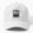 White, variant on No Feet Baseball Cap, Graphic Hat Style Design