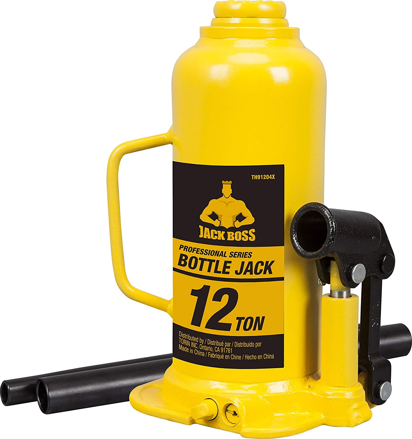Forged and Welded Base High-Grade Steel Construction AFF Super Duty 12 Ton Hydraulic Bottle Jack Welded Cylinder 3612 Manual 