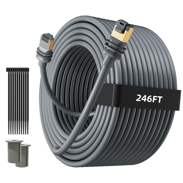 Cable Ethernet EAZUSE Starlink Gen 3, 75 m, resistente al agua de alta velocidad