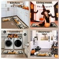 thumbnail image 4 of Halloween Kitchen Carpet (2 ) Halloween Pumpkin Alphabet Kitchen Carpet Washable Cushion Comfortable Kitchen Carpet Set, 4 of 6