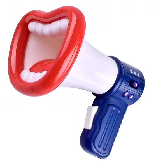 GJX Battery Operated Megaphone Portable Megaphone Bullhorn Phone Loud Speaker Prize for Kids and Adults