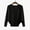 Black, variant on Herrnalise Women's Knitted Crop Tops Fashion Long Sleeves Round Neck Loose Pullover Tops Blouse Knitted Sweater Pullover Jumper Sweaters