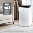 thumbnail image 2 of Restored TCL H10P36W 10,000 SACC BTU (ASHRAE 14,000 BTU) Smart Portable Air Conditioner, Fan & Dehumidifier, 450 Sq. Ft, 3-Speeds, Remote Control, 2 of 8