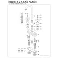 thumbnail image 3 of Kingston Brass KB492AX Victorian Two-Handle 2-Hole Deck Mount Bar Faucet in Polished Brass, 3 of 5