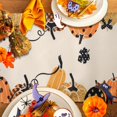 thumbnail image 3 of Halloween Table Runner Plaid Dot Pumpkin Halloween Decorations Table Runner Orange Spooky Halloween Table Runner Leaf Table Runner 90 Inches Long Halloween Coffee Table Runner Thanksgiving for Table, 3 of 6