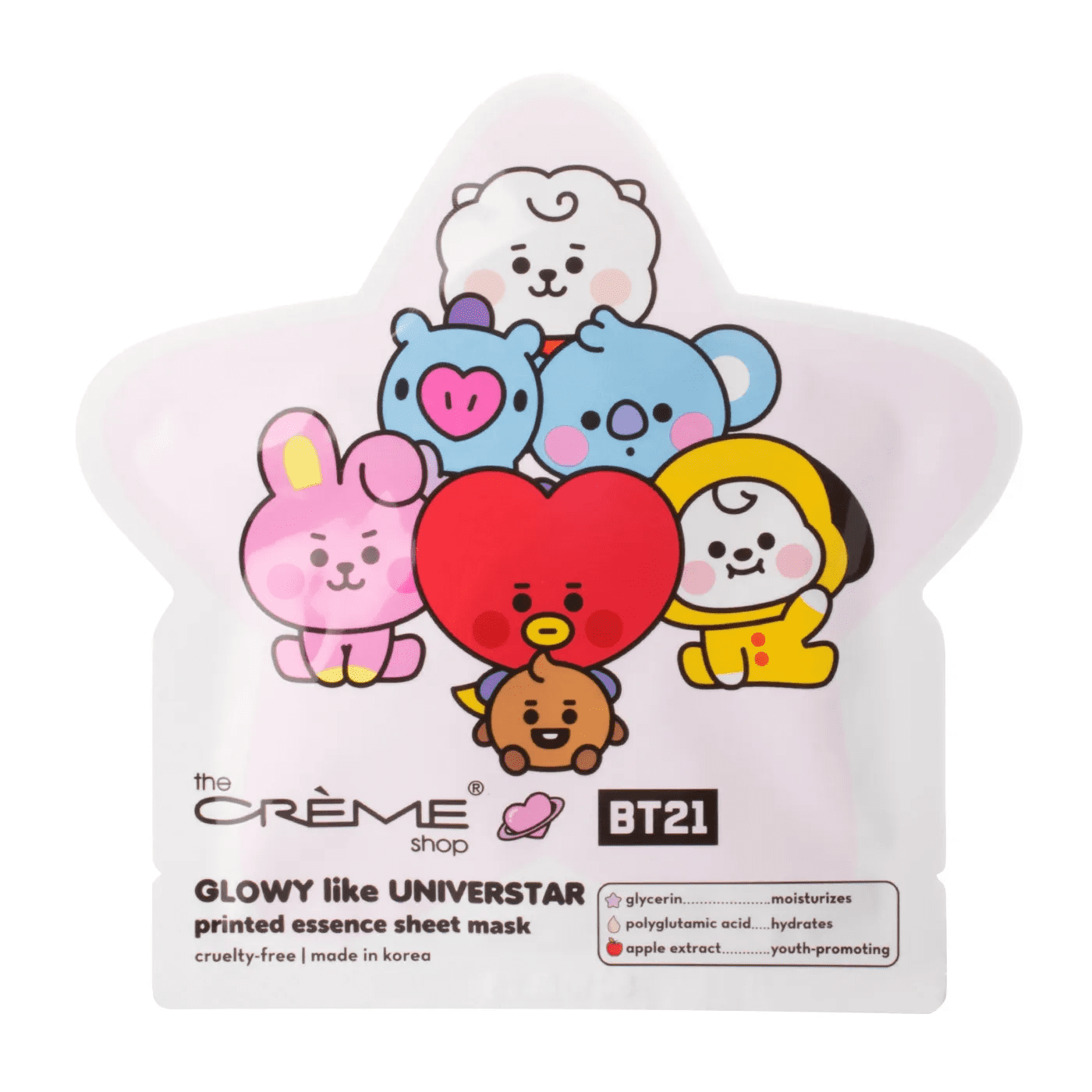 The Crème Shop | BT21: UNIVERSTAR'S WORLD Printed Essence Sheet